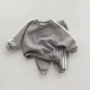 Conyson Wholesale Kids Boys Clothing Set Customized Children Girls Sweater Jogger Pants 2 Piece Boy Tracksuit Outfits