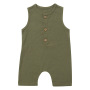 Conyson Customized Cotton And Linen Solid Color Baby Jumpsuit Suit Crawling Jumpsuit Baby Clothes newborn Romper