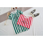 New Fashion Infant Summer Short Girls Sleeve T- Shirt Dress Summer Striped Comfortable Dress Printing Girls T-shirt Dress