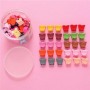 Mini Cute Candy Color Small Hair Clips Flower Doudou Plastic Hairpins Girls Ponytail Fashion Simple Hair Headwear