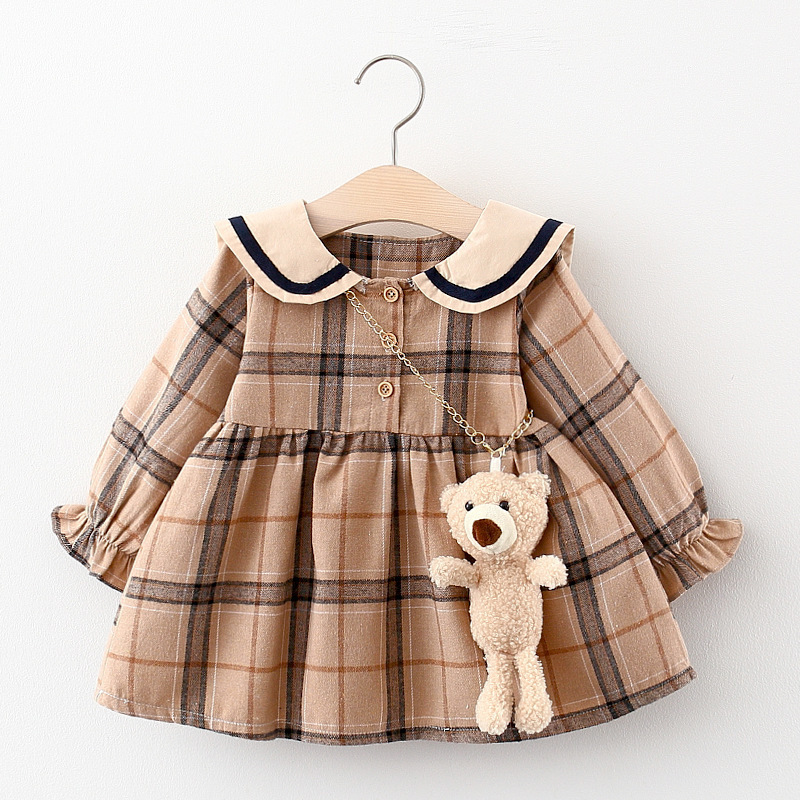 Long Sleeve Star Bow Dress Children Mesh Patchwork Baby Girl Princess Dress With Bowknot Solid Fashion Style Casual Dress