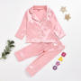 Winter Long girls' sleepwear Custom kids blank pajama sets Pajama Sets Girls' Sleepwear