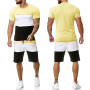 Summer Sport Fitness Homewear Men's Shorts Sleeve T-Shirt + Pant 2 Pieces Pant Sets Daily Clothing Male Suits for Men Tracksuit