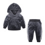 The Latest Design Explosion Gold Velvet Children Long Sleeve Kids Hooded Clothes Sets  Suits For Kids Boys