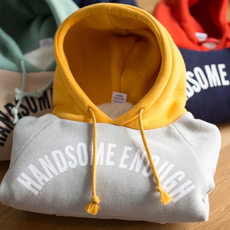 Fashion New Hot Sale Discount Price Plus Cashmere Children's Winter Warm Child Hoodie Set