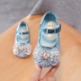 Conyson Fashionable New Arrival Spring Summer Comfortable Pu Hook & Loop Princess Bow Shoes Little Child Girl Low Heeled Sandals