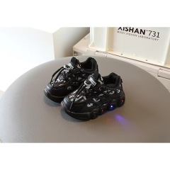Conyson New Arrival Wholesale Size 21-30 Mesh Breathable Lightweight LED Light Kids' Boys Girls Sport Sneakers Casual Shoes