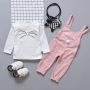 Hot Sale Baby Girls Overalls And T-Shirt Baby Boy Cartoon Strap Two-Piece Baby Clothing Sets