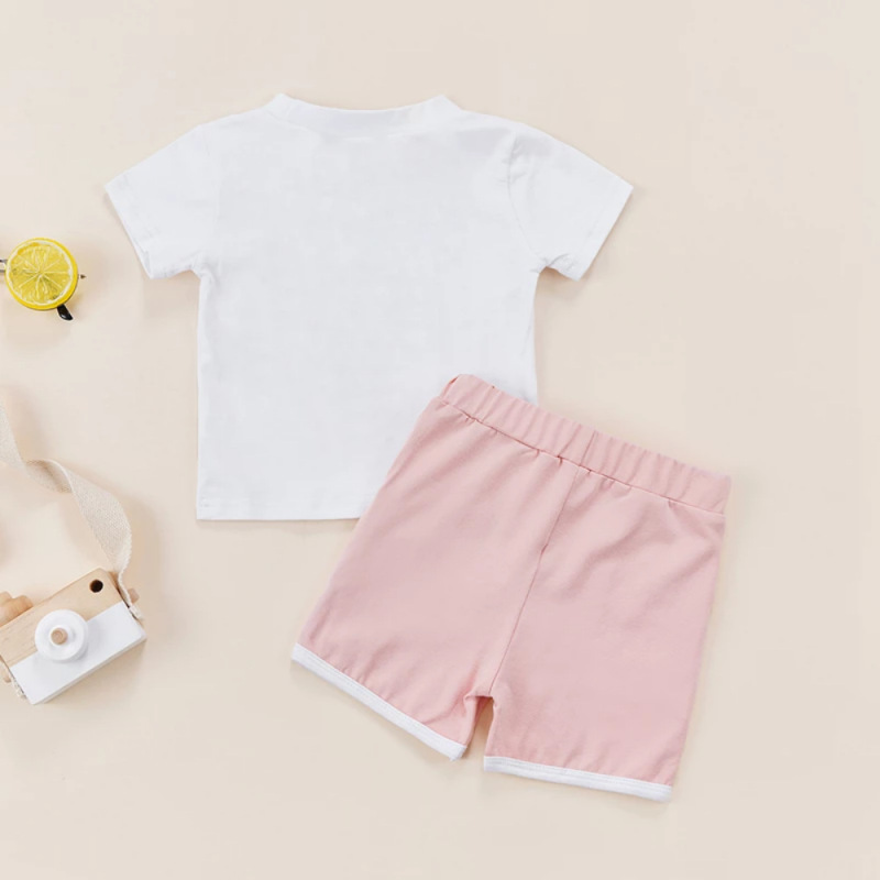 Conyson Fashion Cotton Summer Children Printing Short Sleeve shorts 2 Piece Clothing Sets 0-24M Toddler Baby Girls Cute Outfits