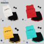 Conyson Wholesale Summer Kids Clothes Baby Boys Casual Custom Logo Solid Vest Tops Shorts Fashion Sports Clothing Set Outfit