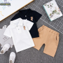 Conyson Summer Newborn Bulk Fashion Little Boy Clothing Suits 1-3 Years Blouse Shorts 2 Pieces Children's Boy Clothing Sets