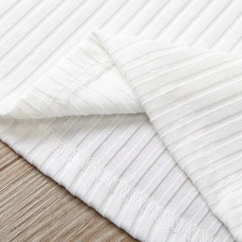 Conyson Wholesale New Fashion Double Bubble Sleeves Knitted Tops Leather Skirt Set Little Girls 2pcs Clothing Set