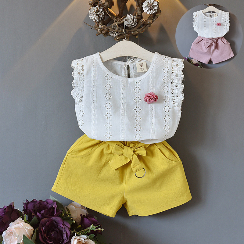 Feiming Industrial New Arrival Summer Children Clothes Fashion Girls Summer Clothing Set
