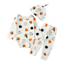 Toddler Romper Boy Girl Baby Halloween Clothes Print Ghost Pumpkin Newborn Long Sleeve Playsuit Pants With Headband Suits