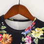 Conyson fashion boutique Cotton Little Girls Mommy And ME long sleeve print flowers Dress Family Parent-Child Clothing