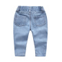 Conyson Wholesale Low Price Fashion Ripped Summer Boutique Little Girl 1-5 Years Cute Print Short Top+Jeans Girls Matching Set