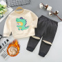 High Quality 1-7 Years Cartoon Knitted Girls Fall 2 Piece Clothing Sets Track Suit For Kids