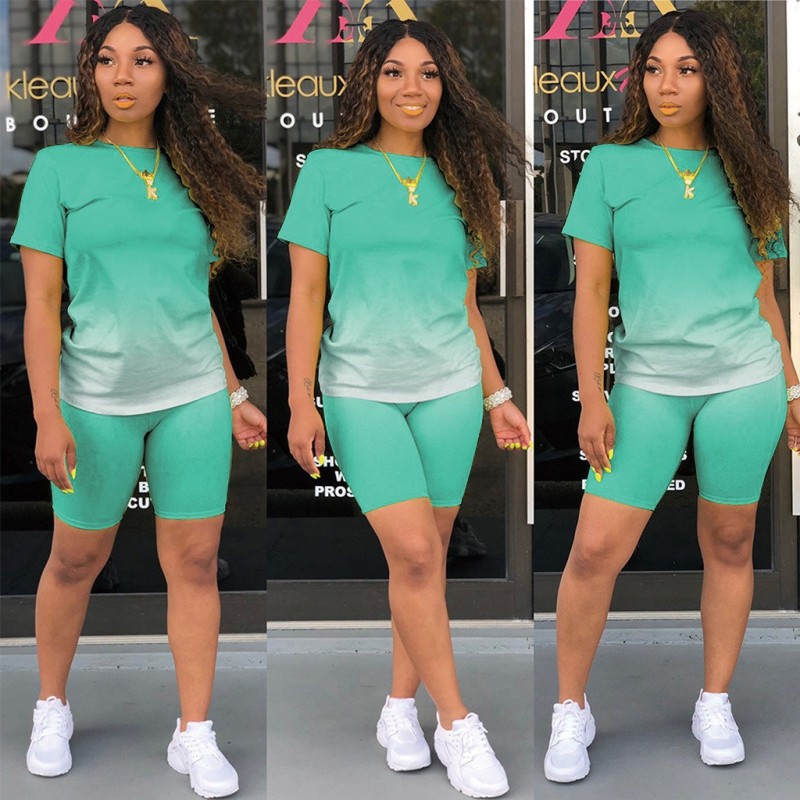 Wholesale Custom Logo Jogger Tracksuit Workout Digital printing Summer Women 2 Pieces Gym Yoga Matching Shorts Fitness Lady Set