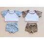 Conyson Toddler Baby Girls Boys 1-5Y Kids Summer Clothes Short Sleeve T-shirt Tops + Shorts Pants 2Pcs Outfits Set