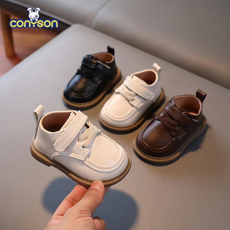 Conyson Hot New Girls Leather Shoes For Children Wedding Patent Leather Kids School Fashion Leather Shoes