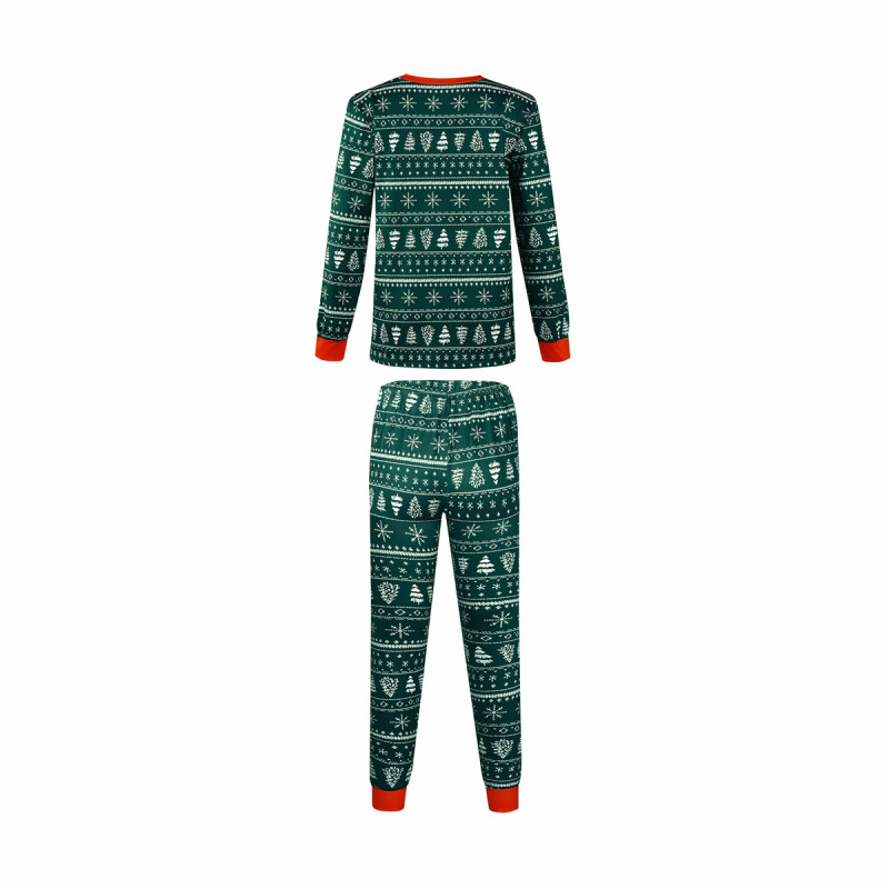 New Christmas Mommy And Me Sets  Matching Outfit Santa Tree Print Pajamas Set Casual Loose Sleepwear Family Clothes Sets
