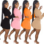 Custom 2022 New Arrival Summer Ladies Two Piece Sets Solid Color Dress Set Casual Skirt Women Clothing Two Piece Skirt Set