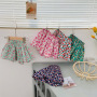 Conyson Wholesale Hot Fashion Kids Clothes Summer Baby Little Girls Flower Printed Princess Casual Gift Pleated Ruffles Shorts