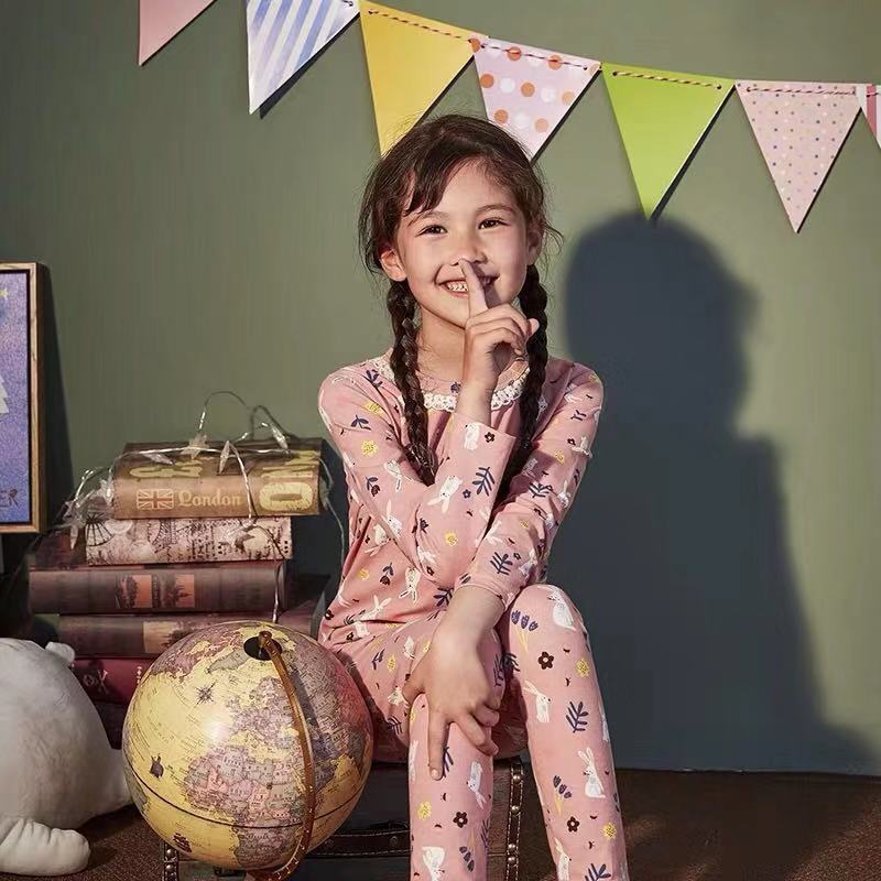 Kids pajamas set long sleeve pajamas kids winter night pajamas for kids