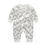 Conyson Stock Lots GOTS Custom 100% Orgnaic Cotton Spring Autumn Long-sleeved Friendly Newborn Baby Clothing Unisex Rompers