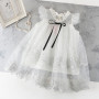 Conyson Korean Ruffle Short Sleeves Kids Summer Sweet Skirt Colorful Princess Lace Tulle Baby Girls Dress 3-12 Years