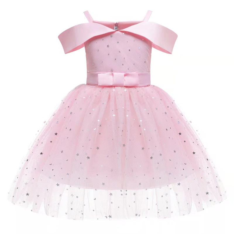 Conyson High Quality Elegant Party Evening Dress Princess Mesh Wedding Christening Gowns for Little Girls