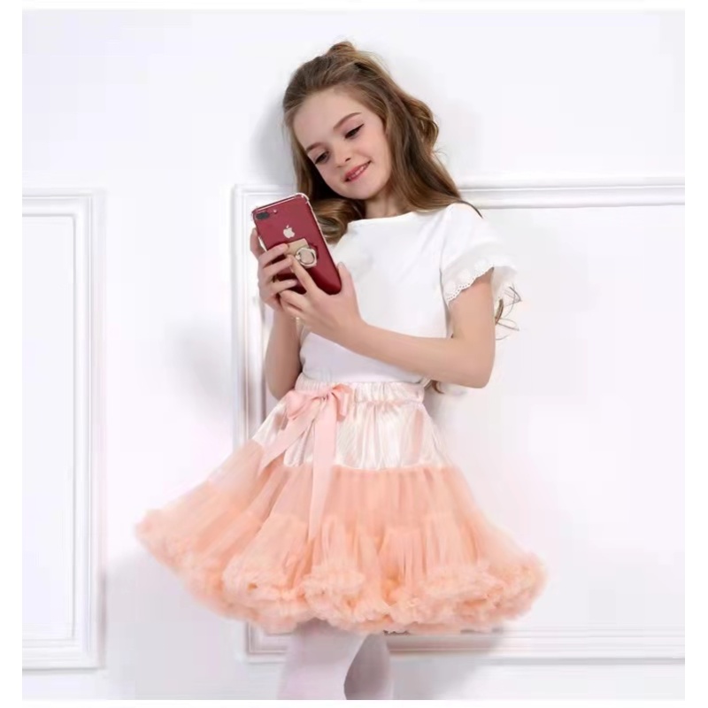 Conyson Wholesale Summer Tutu Skirt Fluffy Children Ballet Skirts Party Princess 1-5 Years Old Girl Tulle Clothes Dresses