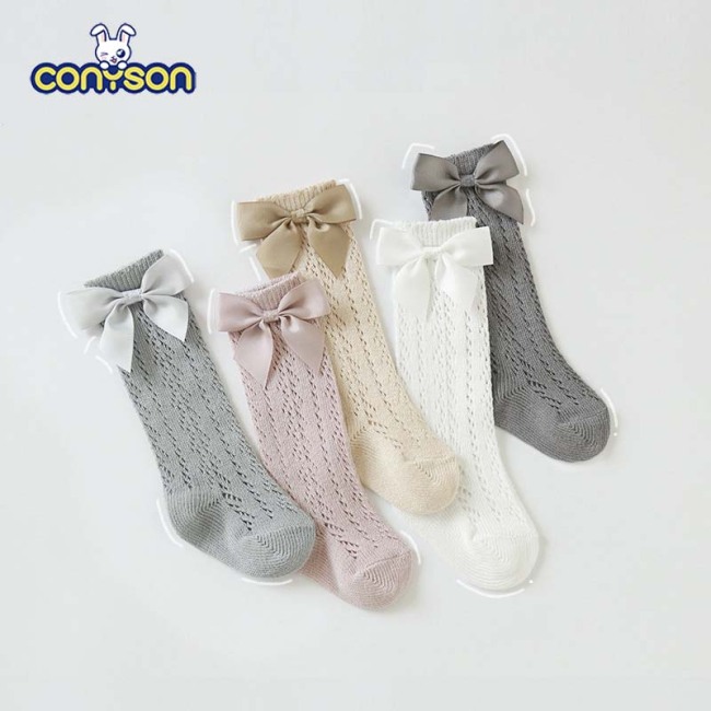 Conyson Fashion Summer New kids Summer Children Socks Thin Mesh Middle Hose Girl Socks Princess Baby Socks