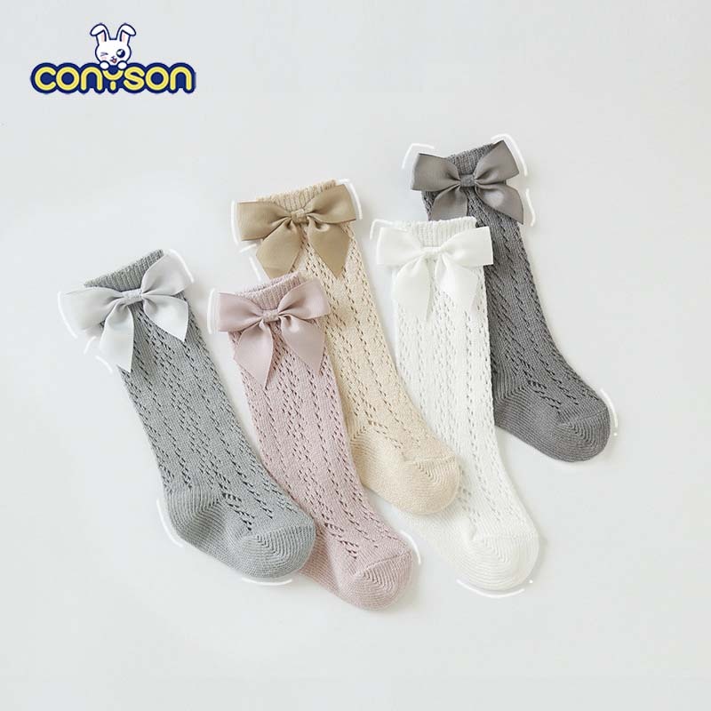 Conyson Fashion Summer New kids Summer Children Socks Thin Mesh Middle Hose Girl Socks Princess Baby Socks