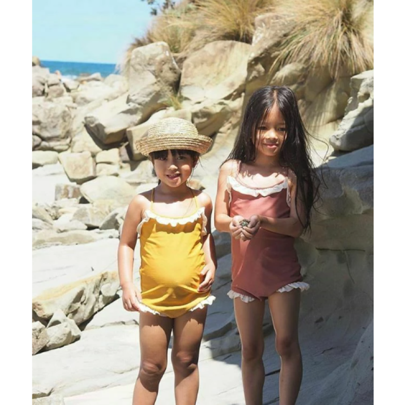 Conyson Summer Baby Girls Floral Swimwear Toddler Swimsuit Kids Bathing Suit Kid Beachwear Bodysuit Cute Girl Swimming Suit
