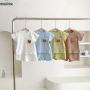 Conyson Wholesale New summer Newborn Unisex Baby Boy Girl Short Sleeve Cute Carton Cotton 2 Pieces Clothing Knitting Baby Sets