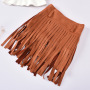 Conyson Hot New Kids Clothes Outfit Baby Girls Puff Tops T-shirt Tassel Skirt Children Fashion Tassels Skirt Summer Clothing Set