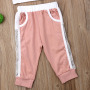 Conyson Summer Pink Sports Vest+Long Pants Casual  Outfits Set O-Neck Sleeveless Solid Little Girls 2 pcs Tracksuit