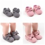 Conyson Wholesale Soft Sole Cotton Spring Flower Bowknot Anti-slip Toddler Baby Girl Princess Shoes