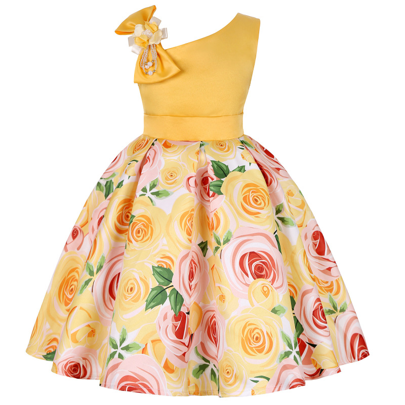 Wholesale Girl's Birthday Dresses Child's Party Princess Flower Wedding Formal Bridesmaid's Day Dresses