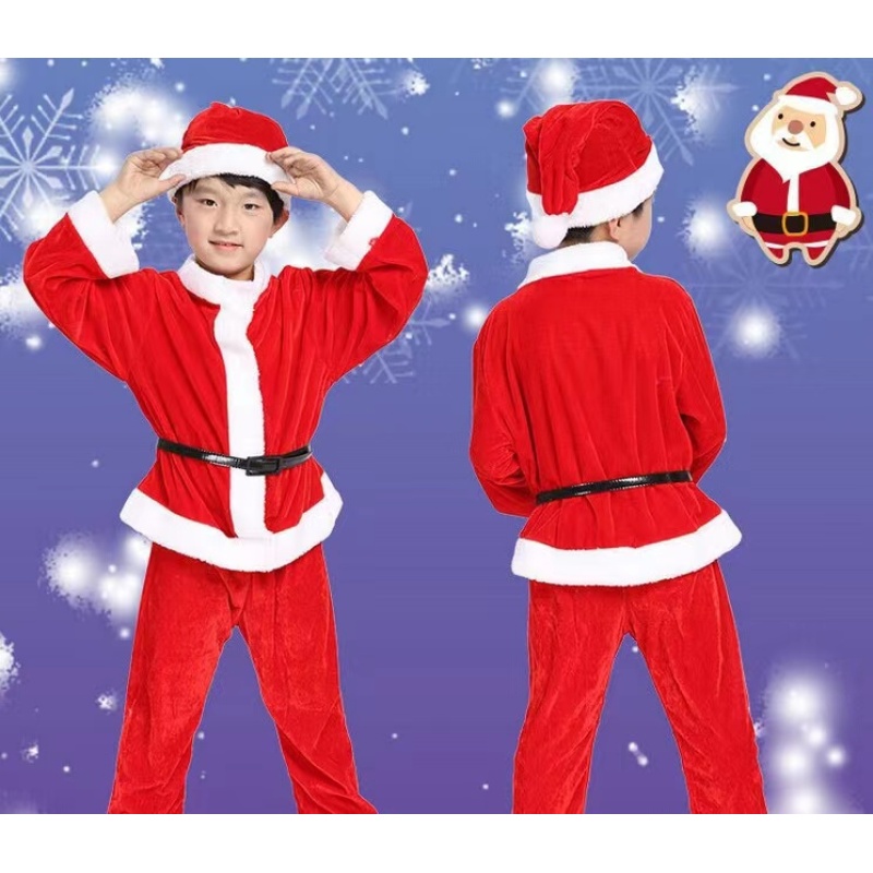 Conyson Children's Christmas Santa Claus dresses Tree Pieces Set Santa Claus clothes Suit Baby Kids Christmas Clothes Set