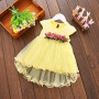 Conyson Lovely Floral Sleeveless Dress Toddler Infant Newborn Kids Clothes Baby Girls Princess Party Tulle Lace Flower Dresses