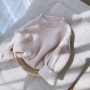 Wholesale Solid Color Long-sleeved Warm Fashion Sweater Knitted Children's Pullover Sweater