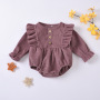 New Style Infant Toddlers Clothes Spring Autumn Warm Jumpsuit Baby Corduroy Romper