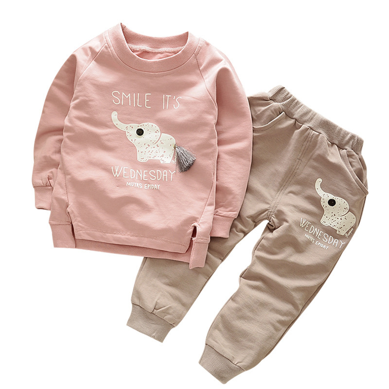 Spring Autumn Boy's Clothing Sets Cotton Casual Wear Long Sleeve T Shirt + Pants Cute 2 Piece Sets Kids Boutique Clothes