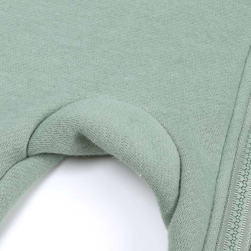 Autumn And Winter Thick Newborn Clothes Hooded Baby Plain Cute Bear Ear Baby Organic Cotton Baby Rompers