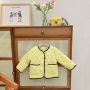Conyson Hot Sale korea fashion boutique fall kids girls designers kid solid clothes PU leather winter clothing wholesale jacket