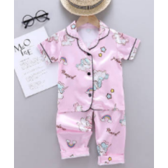 Winter Long girls' sleepwear Custom kids blank pajama sets Pajama Sets Girls' Sleepwear
