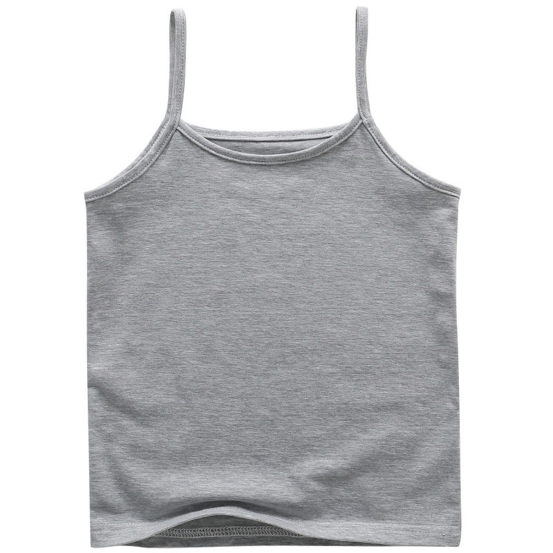 Conyson hot sale boutique Children's baby Korean kid Summer Fashion pure color clothes cotton wear cute Girl's clothing Top vest