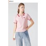 Conyson New Design Hot Sale Summer Women's T Shirt With Turn-down Collar Cotton Polyester Customize Women Golf Polo Shirts